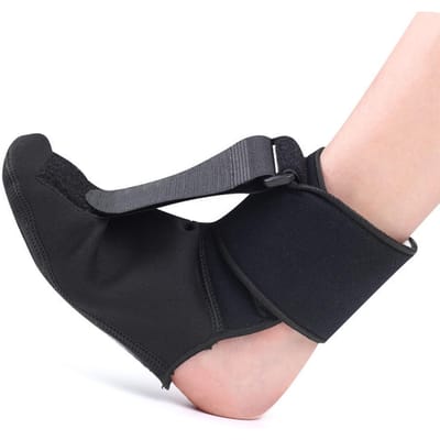 Plantaire fasciitis nachtspalk Verstelbare enkelbrace Voetorthese Brace voor Plantaire fasciitis M black