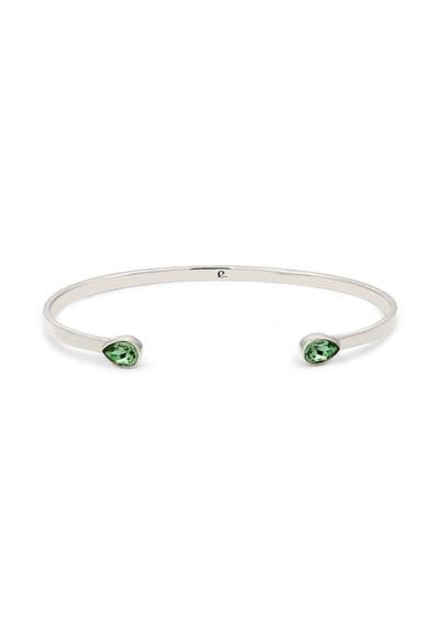 Elli PREMIUM - Armband - Bangle Vrouwen Druppel Glazen Kristallen 925 Sterling Zilver 17 cm -