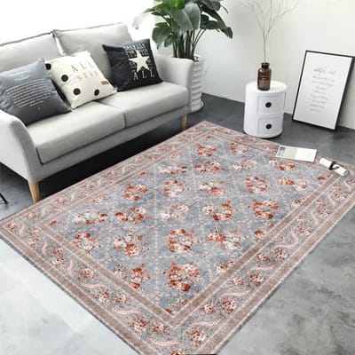 Boho Vloerkleden Wasbaar Vintage Modern Neutraal Groot Flanellen Tapijt voor Eetkamer Woonkamer Slaapkamer Boerderij Antislip Mat 40x60cm