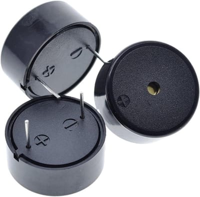 Piëzo Zoemer - Alarm Zoemer - Signaal Geven - Passief Component - 22 x 7 mm - Zwart