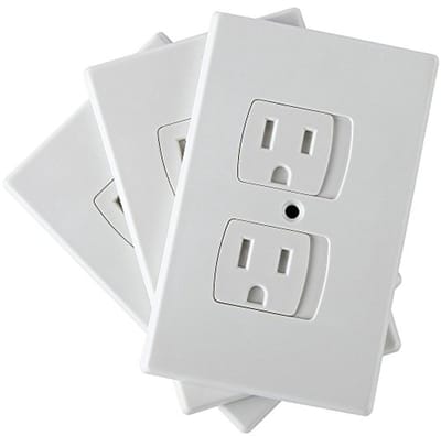 Zelfsluitende Baby Proof Outlet Covers - Veilige Stopcontactbescherming voor Kinderen (3 Stuks)