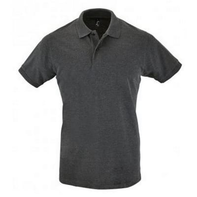 SOLS Heren Perfect Pique Korte Mouw Poloshirt (Houtskool mergel)