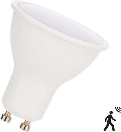 Bailey LED GU10 spot met bewegingssensor 4.5W 2700K 300lm 110° | GU10 50mm | Extra Warm Wit | 4.5 watt | 15.000 Branduren