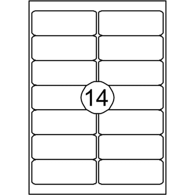 Etiket Quantore 99.1x38.1mm 210 stuks