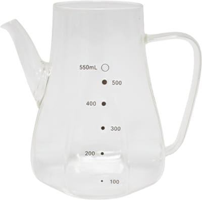 Glazen olie- en azijnstel 500 ml loodvrij borosilicaatglas, druppelvrije schenktuit