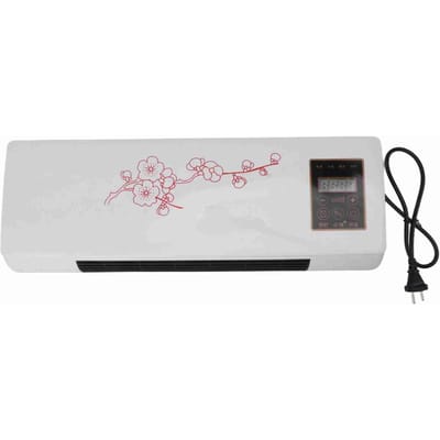 Chauffage d'appoint Polyvalent Portable Faible Bruit Ventilateur Chauffant Mural Avec Télécommande pour Salle de Bain Chambre à Coucher white