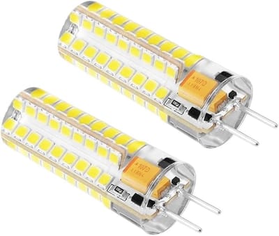 Mmgoqqt - G6.35 LED Lampen - 12V AC - 7W - Vervangt 50W Halogeenlampen - Koud Wit 6000K - 360° Lichtstraalhoek - 2 Stuks