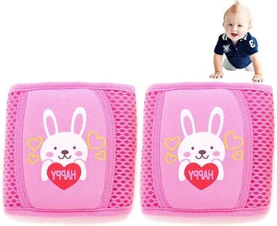 Baby Kniebeschermers - Beenwarmers - Kruipen Beschermen - Verstelbaar - One Size - Grijs