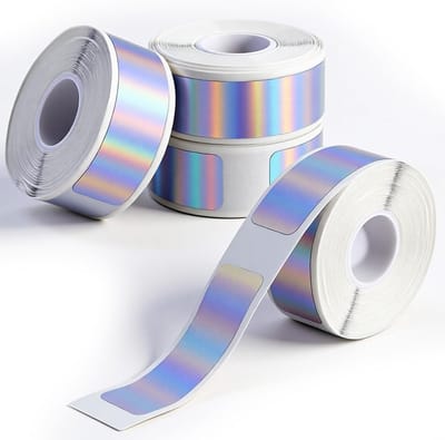 Thermische Label Tape voor Laserprinters - 4 Rollen van 12x40mm - Vervangingsset voor Master Labels, Ideaal voor Kantoor en DIY Barcode Projecten