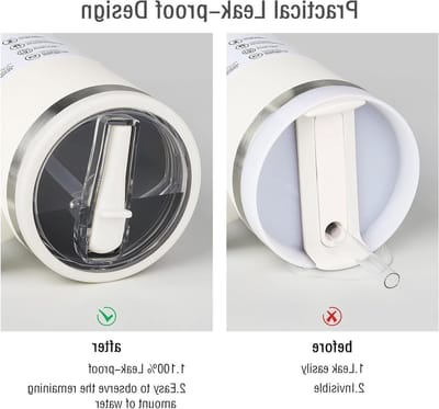 Herbruikbare tuimeldeksels voor bekers, lekvrij en stofdicht, 2 stuks met rietdeksel en bekerhangers (zwart + roze)