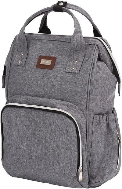 Luierrugzak Set - Mama tas - Baby verzorgen - Inclusief mat - 48 x 27 x 14 cm - Zwart