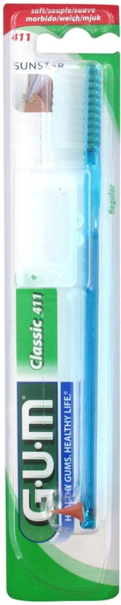 GUM Tandenborstel Classic 411 (Kleur : Water Groen)