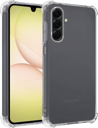 Hoesje - Geschikt voor Samsung Galaxy A17 - Sterk & Shockproof - Siliconen Case - Back Cover - Telefoon Hoes Shock Proof - Telefoonhoesjes - Transparant