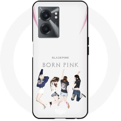 Realme V23 hoesje zwartroze geboren roze Kpop