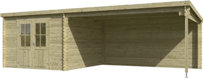 Outdoor Life Blokhut St. Louis Groen Geïmpregneerd 701 x 319 cm