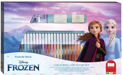 Multiprint Frozen kleurset stempels 41-delig knutseldoos creatief.