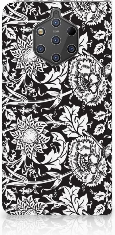 Nokia 9 PureView Smart Cover Black Flowers