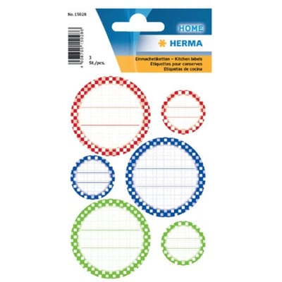 Haza Original Etiketten Keuken 18 Stuks 55 X 82 Mm Rood/blauw/groen