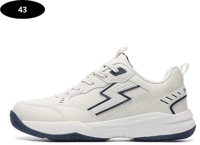 Bovista Tennisschoenen - Heren - Dames - Tenniskleding - Indoor - Outdoor - Beige & Blauw - Maat 43