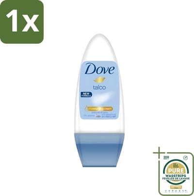 1 x Dove - Deodorant - Roll-on Talco - Subtiele en zachte geur - 50 ml- Dove Talco Roll-on - Talco Deodorant - Talco Roll-on - Talco Deodorant 50 Ml - Talco Roll-on 50 Ml