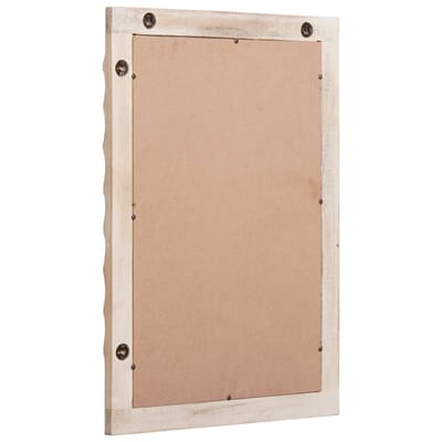 vidaXL - Badkamerspiegel - Witte - Was - Afwerking - 50 - x - 70 - x - 2,5 - cm