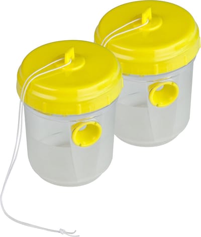 Hoornaar Val - Hoornaarval Aziatische - Waspentrap Set van 2 - Weerbestendig - Eenvoudig te vullen met Lokstof - Gemakkelijk schoon te maken - Voor Buiten