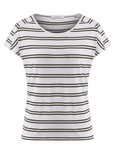 Shirt ronde hals Van Peter Hahn wit