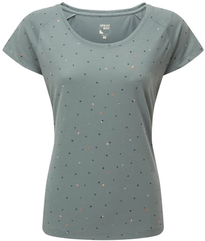 SPRAYWAY Ginkgo T-Shirt dames - Balsam Green - Maat 10