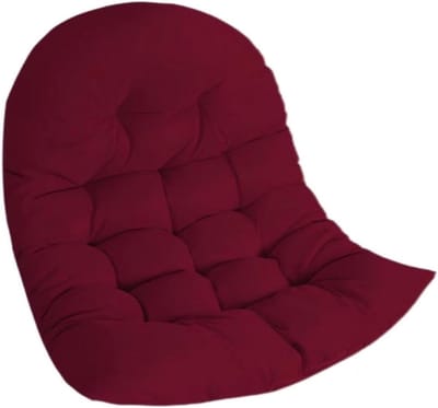 Verdikte Swing Ei Stoel Kussen - Hangstoel Pad - Ontspannen Zitten - Wasbaar - Groot Dik Kussen - Bordeaux