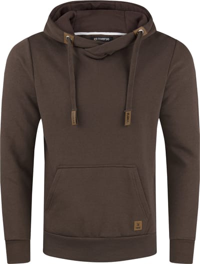 riverso Heren trui RIVNiklas regular fit Bruin S Volwassenen hoodie / capuchon trui