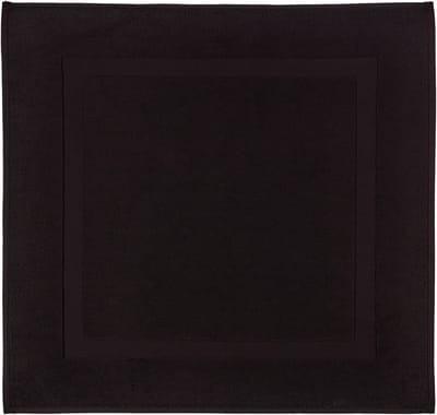 Casilin WC-mat Una - 60x60cm - Vierkante Badmat - Waterabsorberend - Wasbaar en Sneldrogend - 100% Katoen - Zwart