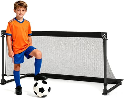 KOMFOTTEU Voetbaldoel - 120 cm - Voetbalgoal Outdoor opvouwbaar - met weerbestendig PE-net