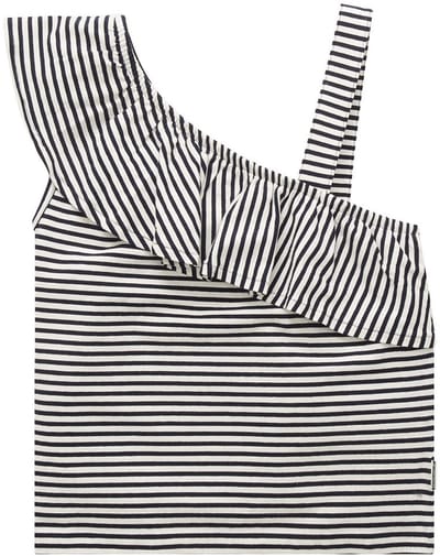 Tom Tailor 1031381 Feminine Top Mouwloos T-shirt Wit 128 cm Meisje