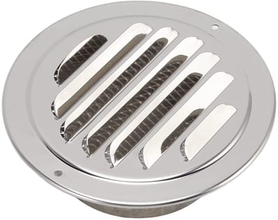 Dailygoods - Ventilatierooster - Uitblaasrooster - Roestvrij staal - Insectenhor - Garage Keuken Badkamer - 160 mm