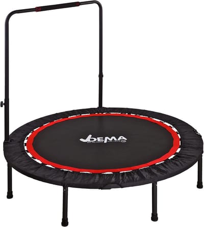 Fitness Trampoline met Handvat Ø 122 cm - Indoor Rebounder voor Cardio en Balans