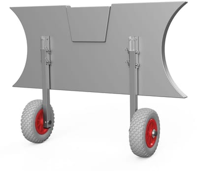 Opvouwbare Strandwielen voor Rubberboot - Roestvrij Staal ET200, 150 kg Draagvermogen