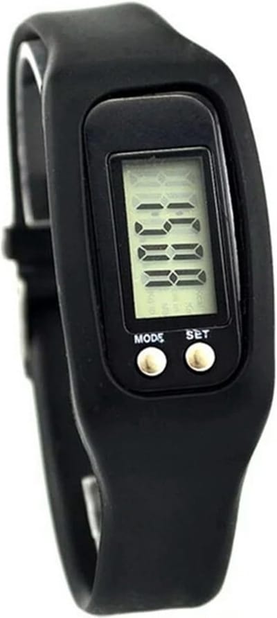 Stappenteller Horloge - Fitness Armband - Activiteit Meten - Geen Smartphone Nodig - 25 x 3 cm - Zwart