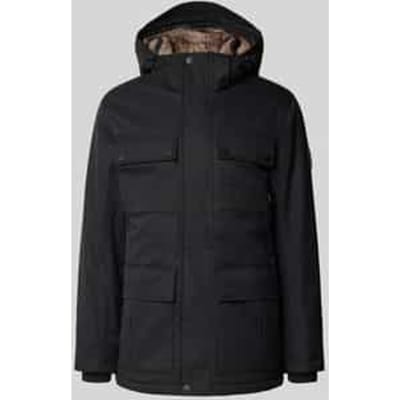 Regular fit parka met voering van capuchon van imitatiebont
