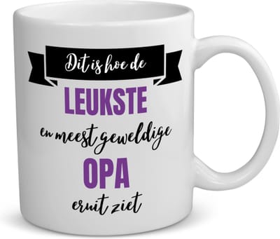Akyol - meest geweldige opa koffiemok - theemok - Opa - beste opa - verjaardagscadeau - cadeau voor opa - kado - 350 ML inhoud