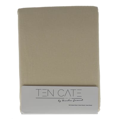 Ten Cate Flanellen Dekbedovertrek 200x200/220 - Tweepersoons - Zacht - Beige