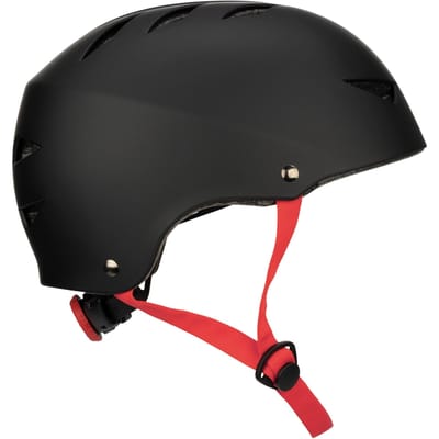 Nijdam Skate Helm Verstelbaar - Dark Fyre - Maat M - Zwart/Rood
