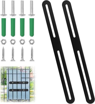 Bevestigingsset Hek - Verstelbare Platte Connectoren - Meubelreparatie