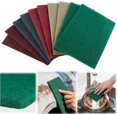 10 Stuks Schuurvilt Pads 150x230mm Set, Korrel 3000/1500/1000/800/600 Schuurlappen Pads Schuurpapier voor Metaal Hout RVS Polijsten Reinigingsvilt