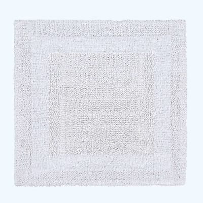 Homescapes douchemat wit 50x50 cm gemaakt van 100% katoen