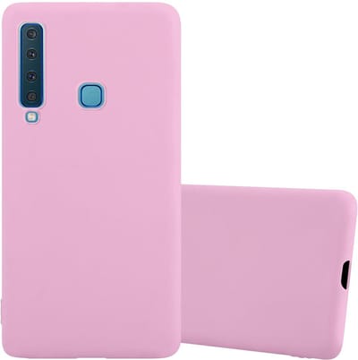 Cadorabo Hoesje geschikt voor Samsung Galaxy A9 2018 in CANDY ROZE - Beschermhoes gemaakt van flexibel TPU silicone Case Cover