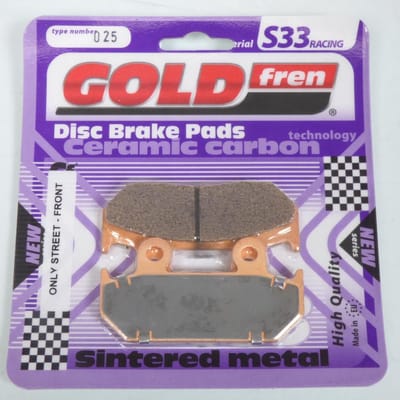 Plaquette de frein Gold Fren pour Moto Honda 450 CB 1986 à 1988 AVD / SG/SJ Neuf