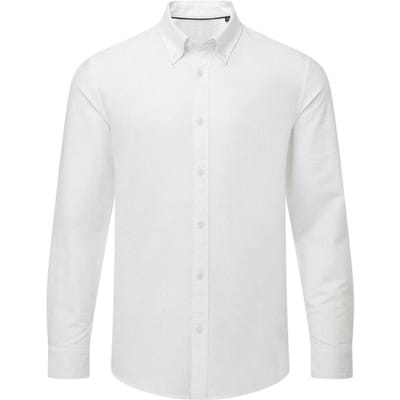 Asquith & Fox Heren Oxford Formeel Overhemd Met Lange Mouwen (Wit)