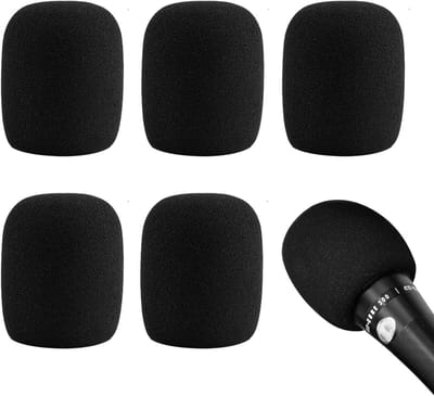 Set van 5 Schuim Microfoon Windschermen voor Handmicrofoons - Stofdicht, Valbestendig en Wasbaar