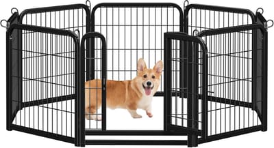 Puppyren 63 cm hoog - Flexibele en Opvouwbare Hondenbox voor Binnen en Buiten