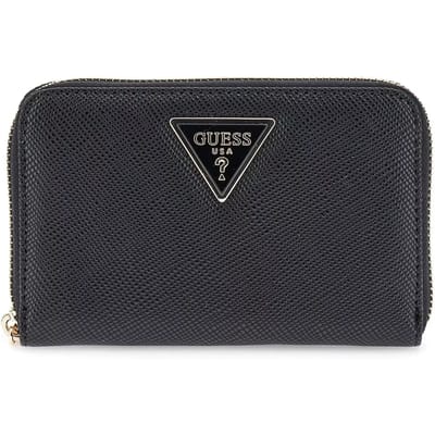 GUESS portemonnee Laurel II SLG Medium Zip Around Wallet Black zwart